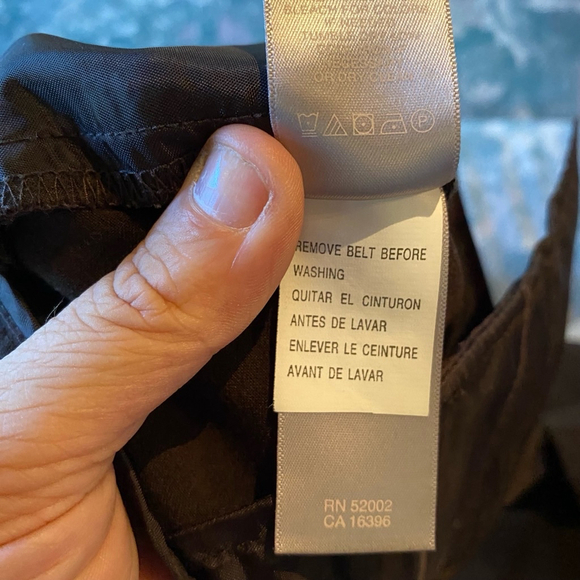 Liz Claiborne Audra Brown Wide Leg Pants Size 8 Belt Office Siren Trouser Career - Picture 14 of 16